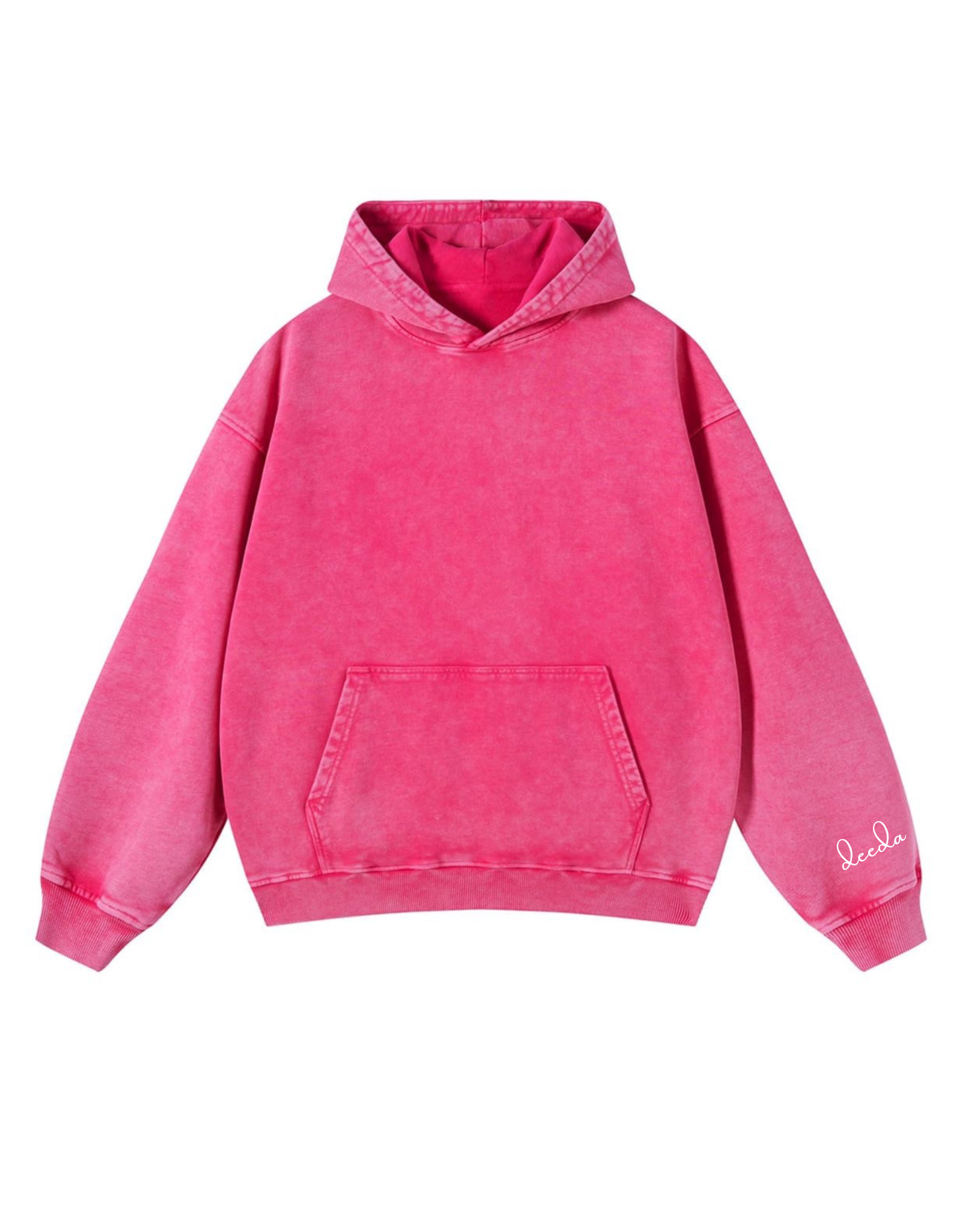 Plain washed hoodie