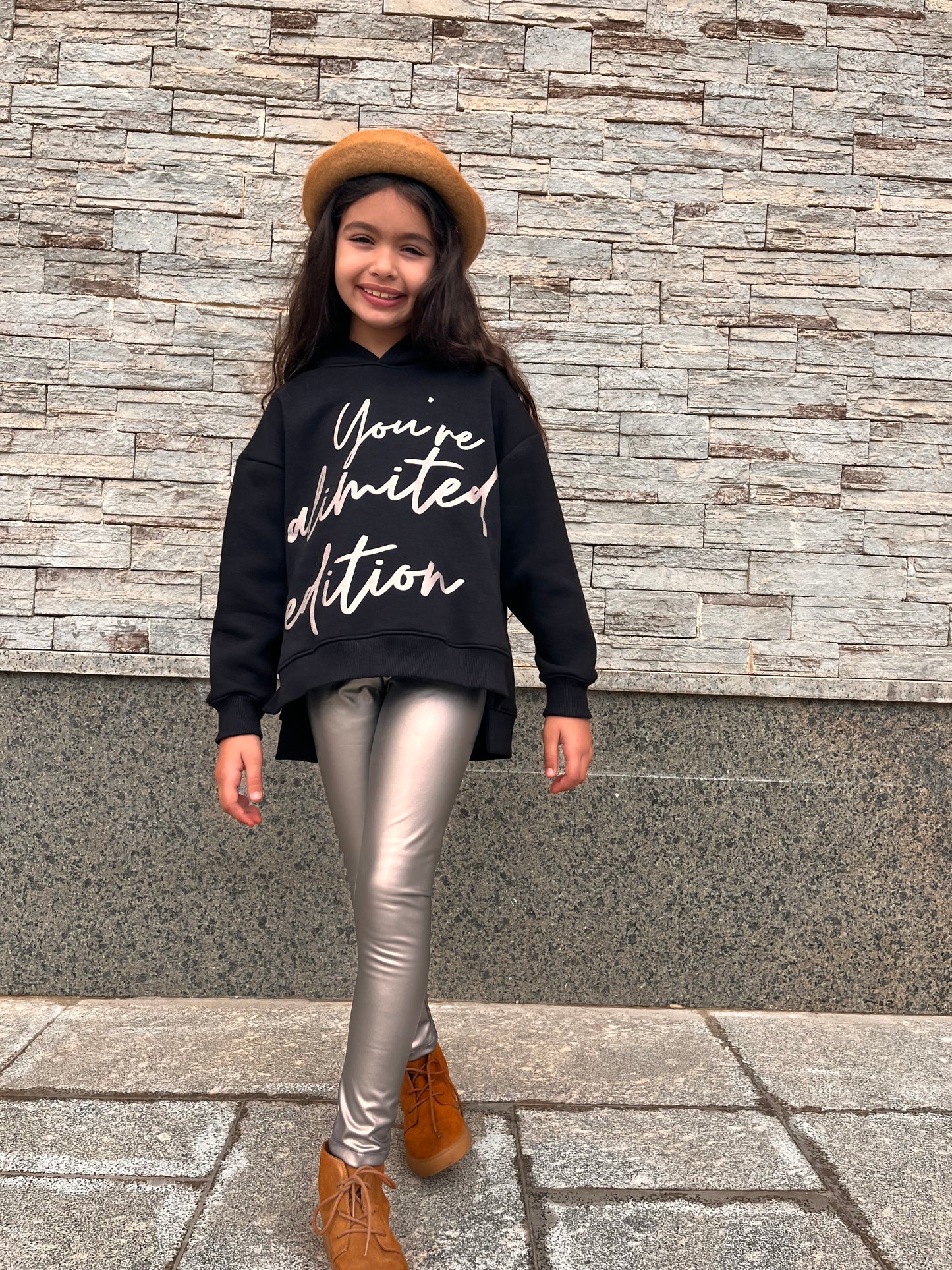 Dark silver leggings