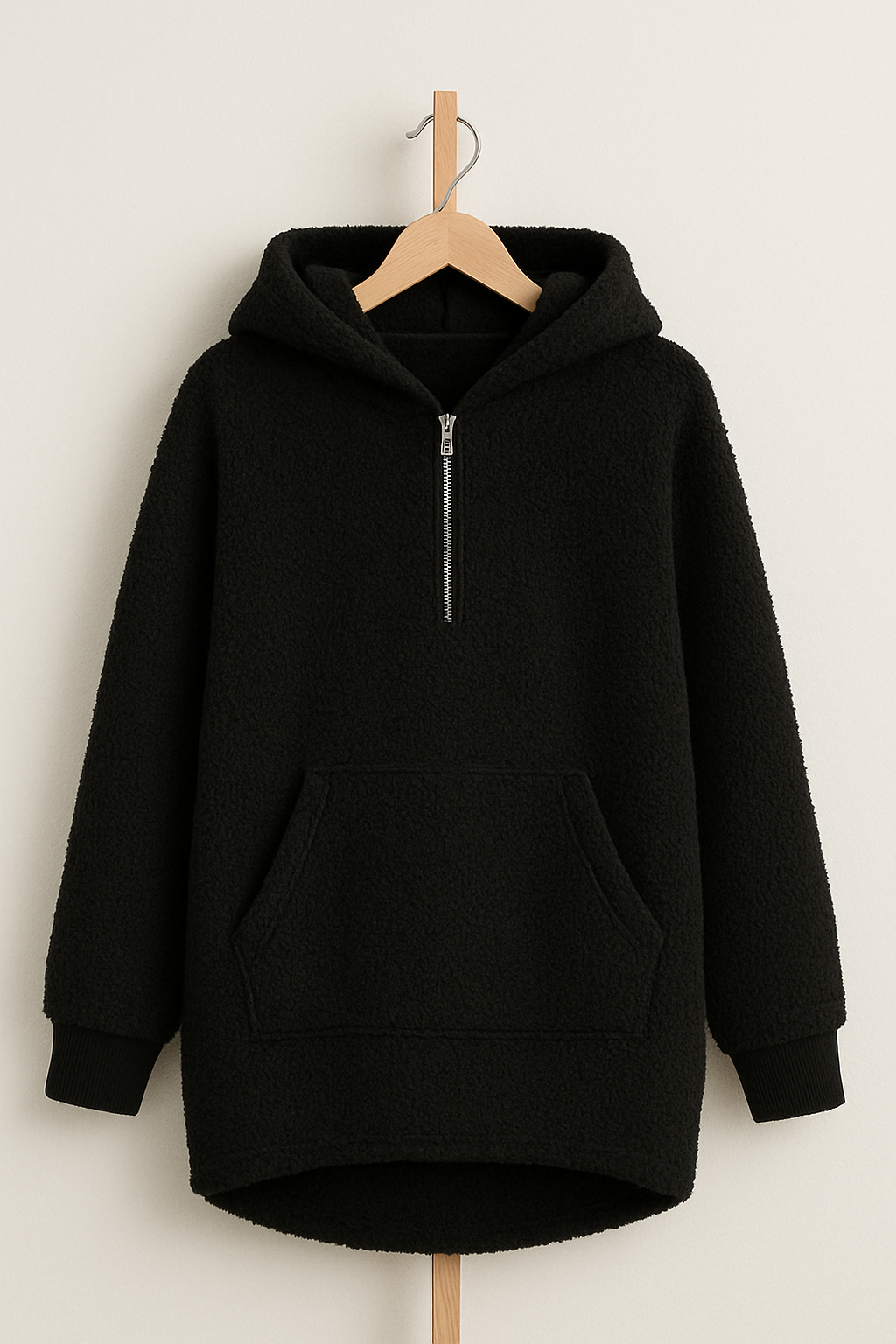 Black teddy hoodie