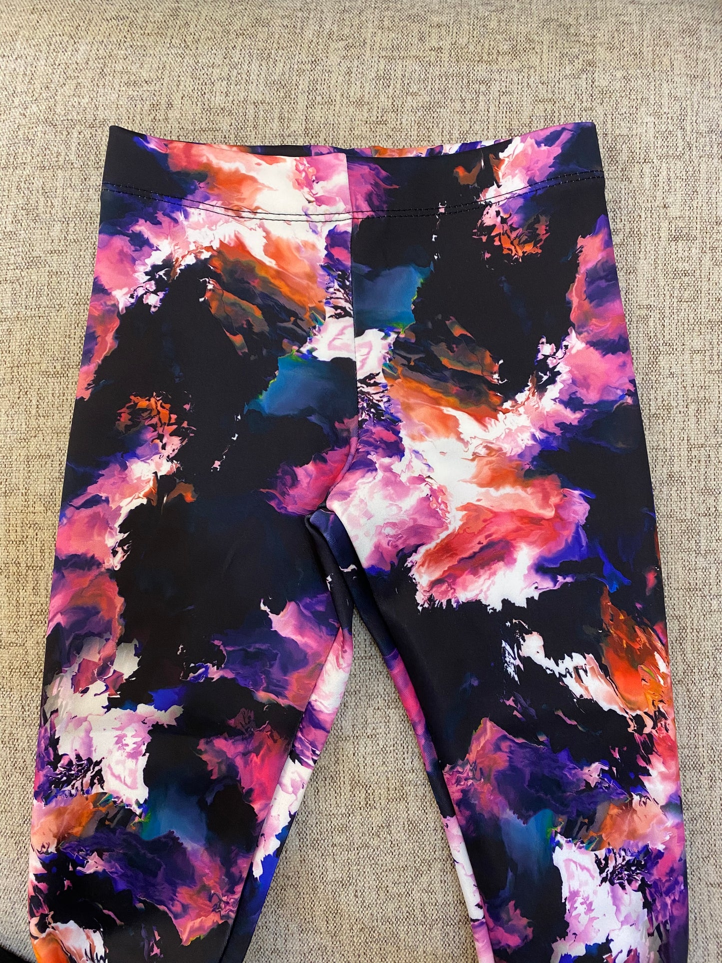 Black tie dye leggings