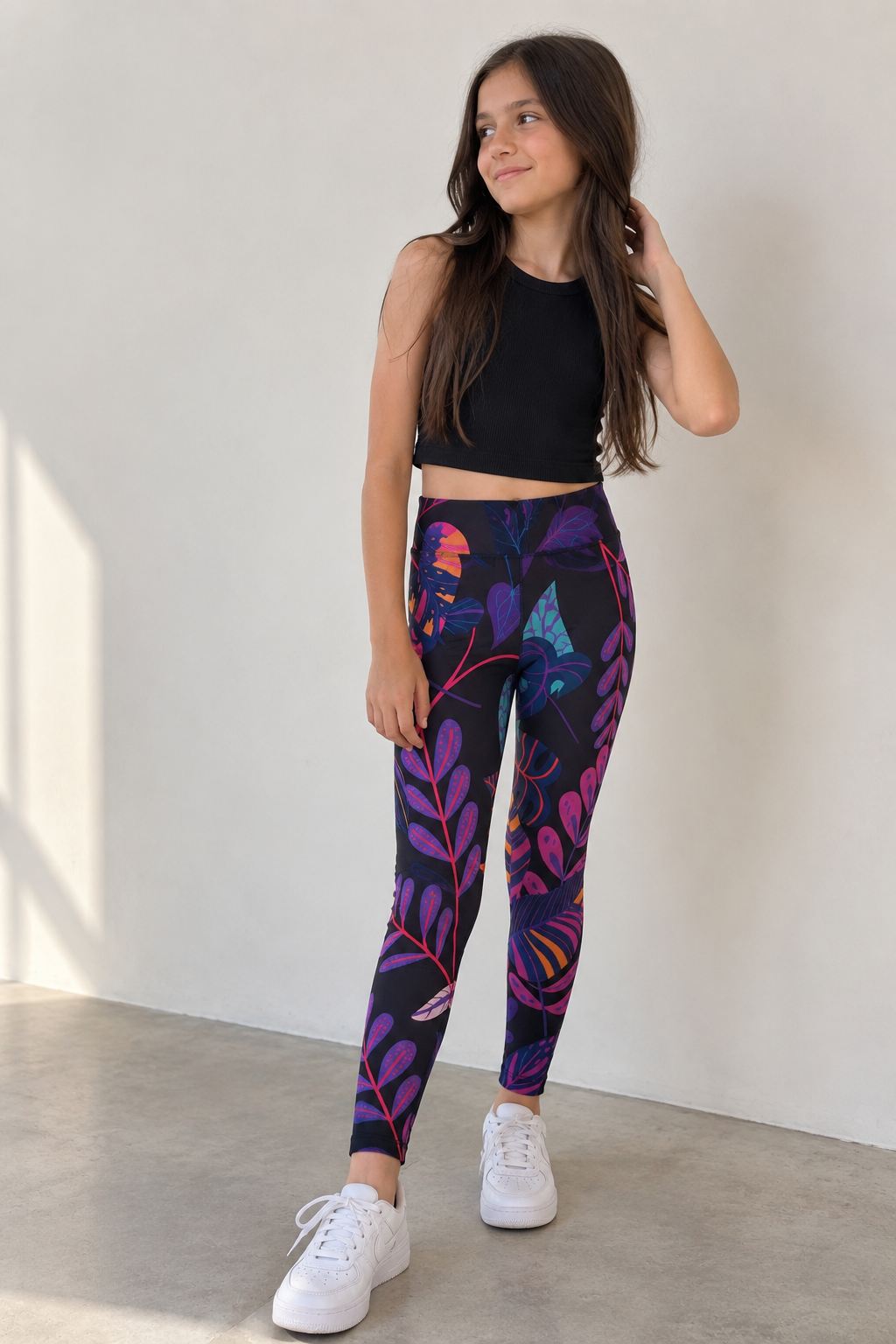 Dark violet leggings