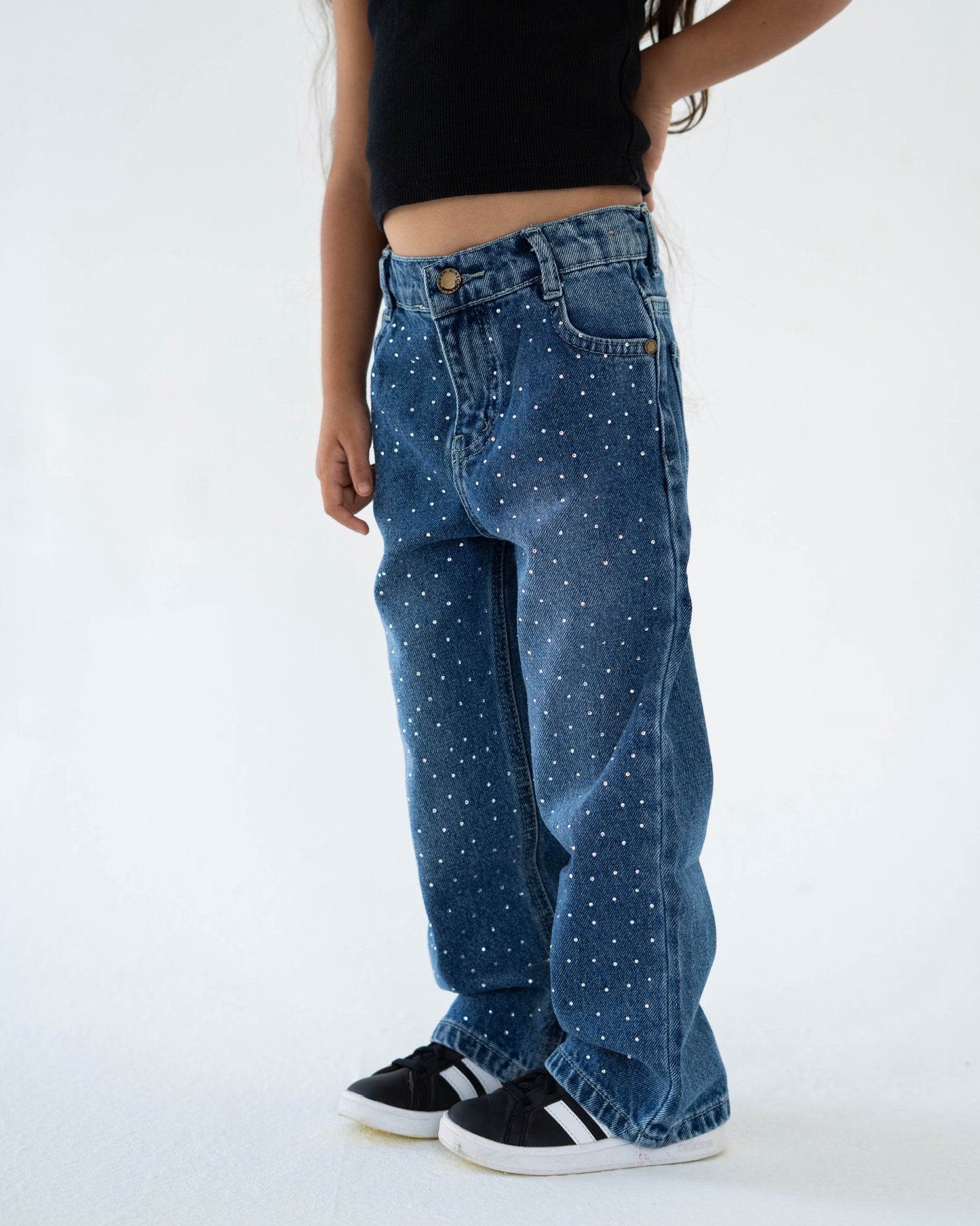 Bling bling  jeans (dark blue )
