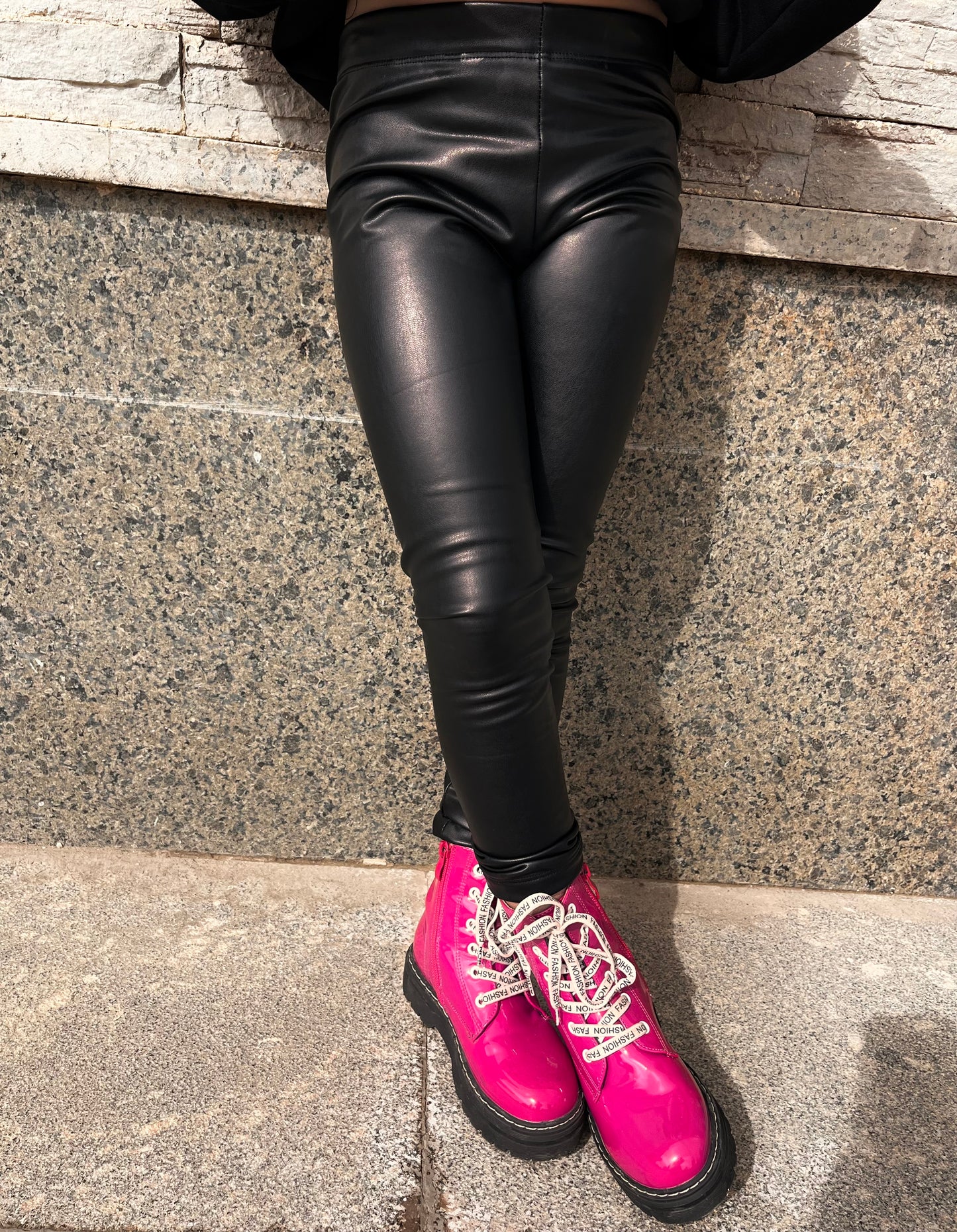 Leather leggings