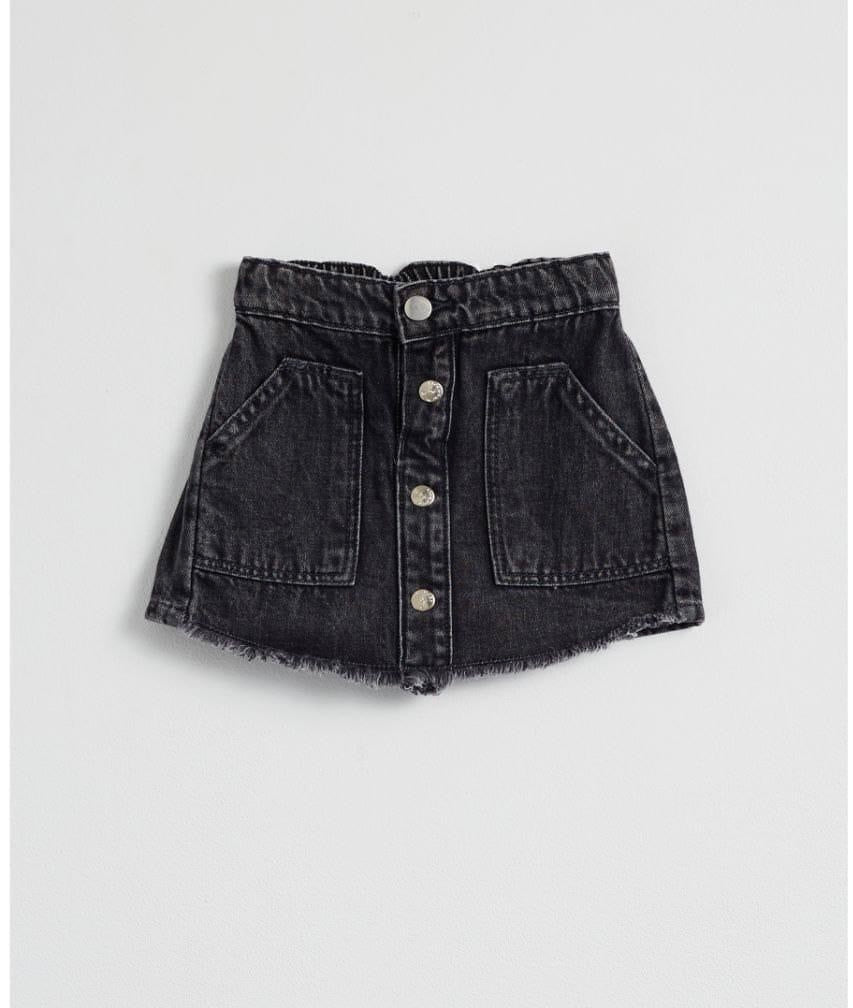 Jeans skirt dark gray