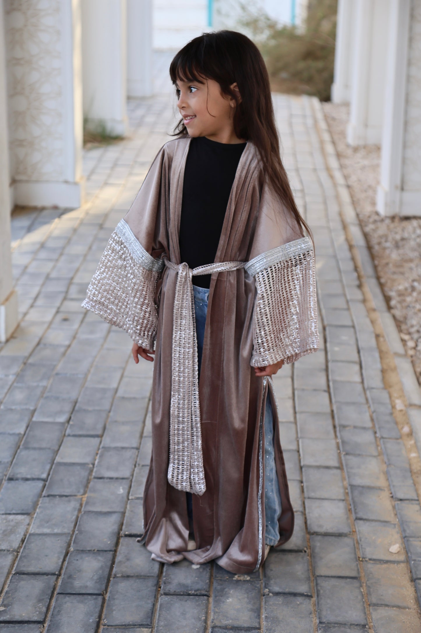 Silver glow kaftan