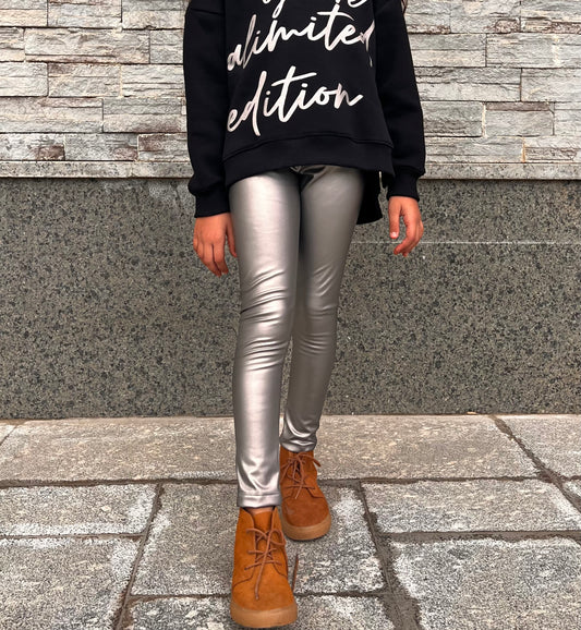 Dark silver leggings