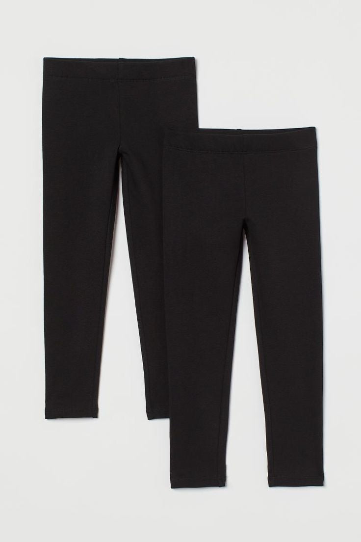 Black cotton leggings