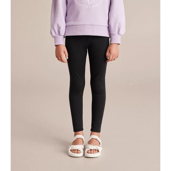 Black cotton leggings